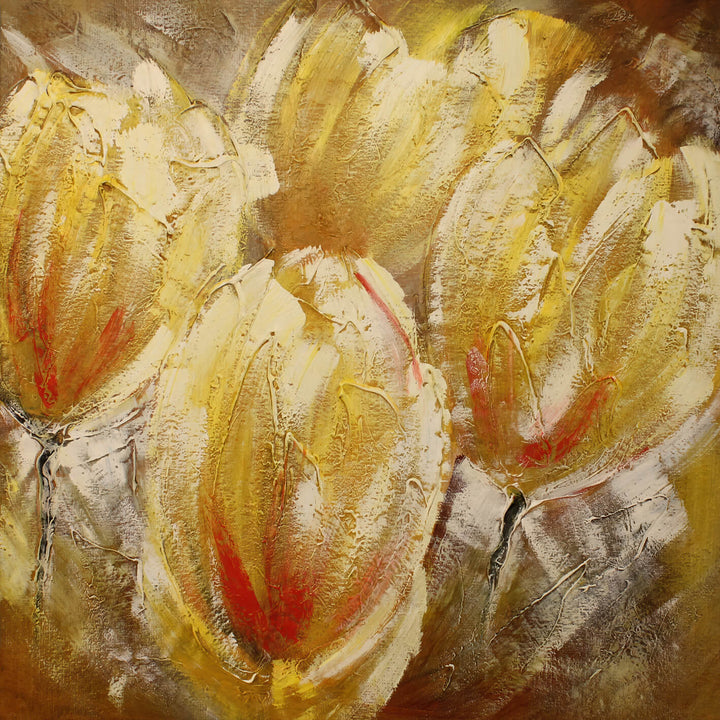 Abstrakt Oljemålning - Tulips