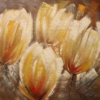 Abstrakt Oljemålning - Tulips