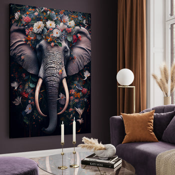 Canvastavla - Blooming Elephant