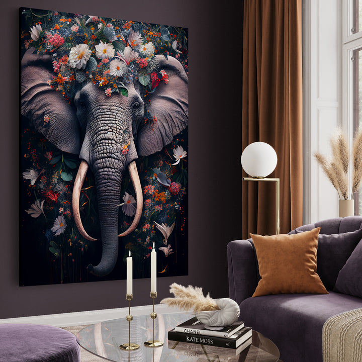 Canvastavla - Blooming Elephant