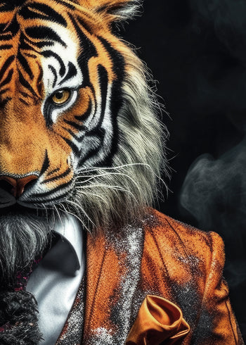 Canvastavla - Tiger Man