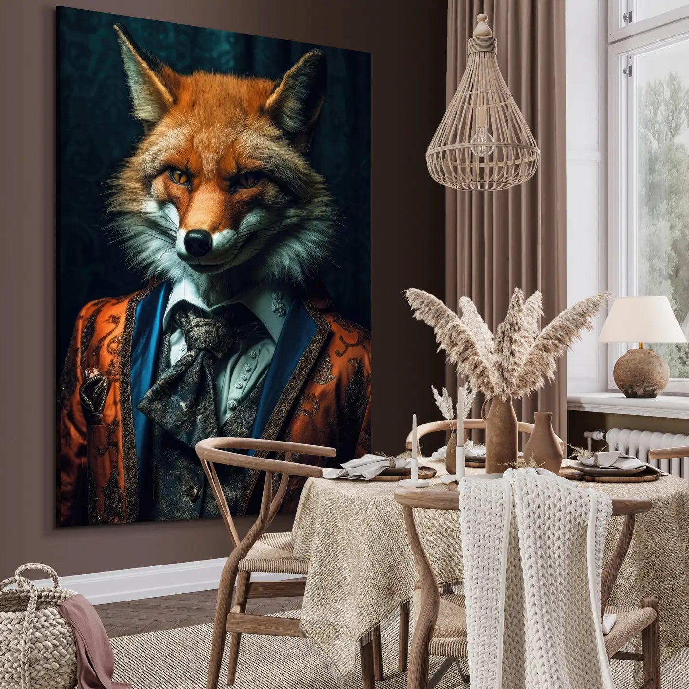 Canvastavla - The Foxy Gentleman
