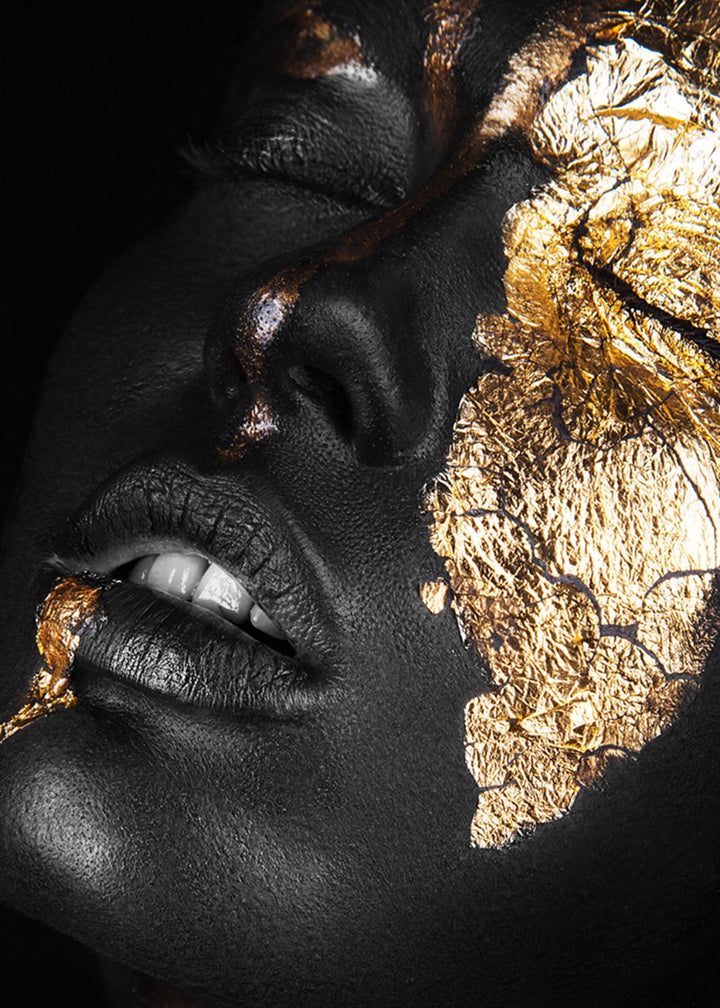Canvastavla - Golden Face