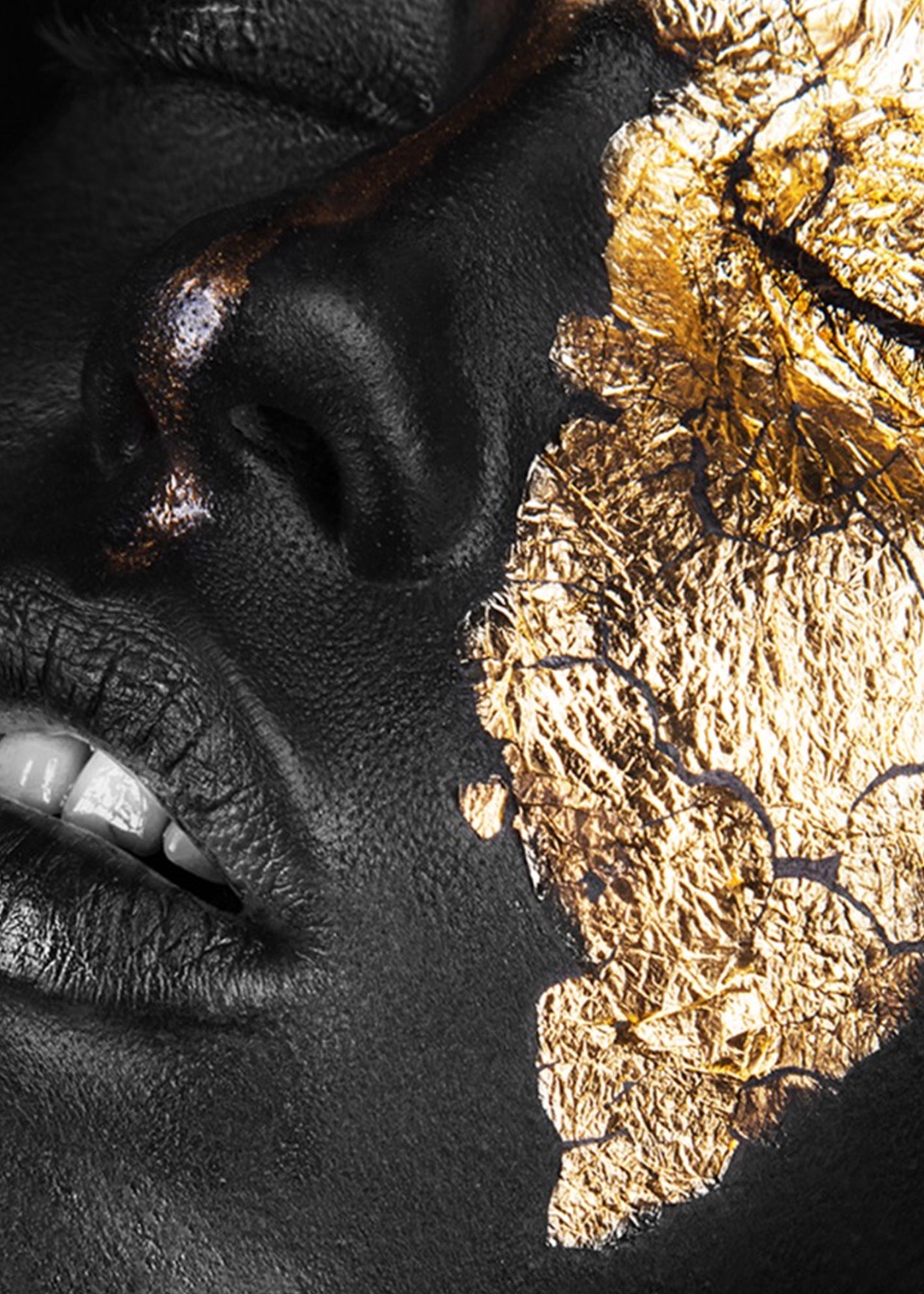 Canvastavla - Golden Face