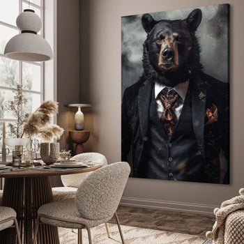 Canvastavla - Bear of Style