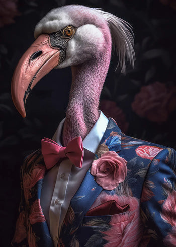 Canvastavla - Flamingo Chic