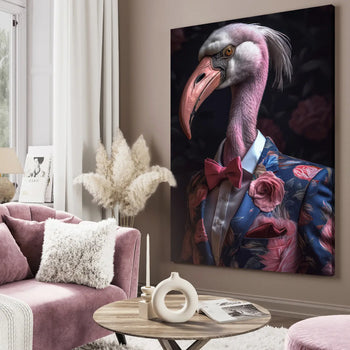 Canvastavla - Flamingo Chic