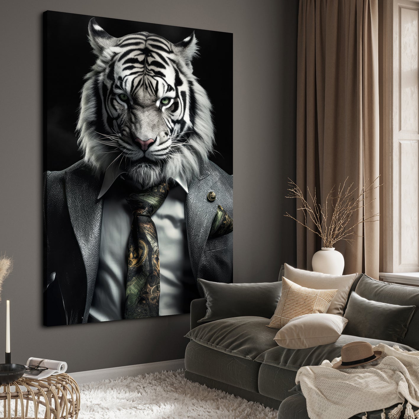 Canvastavla - Tiger Boss