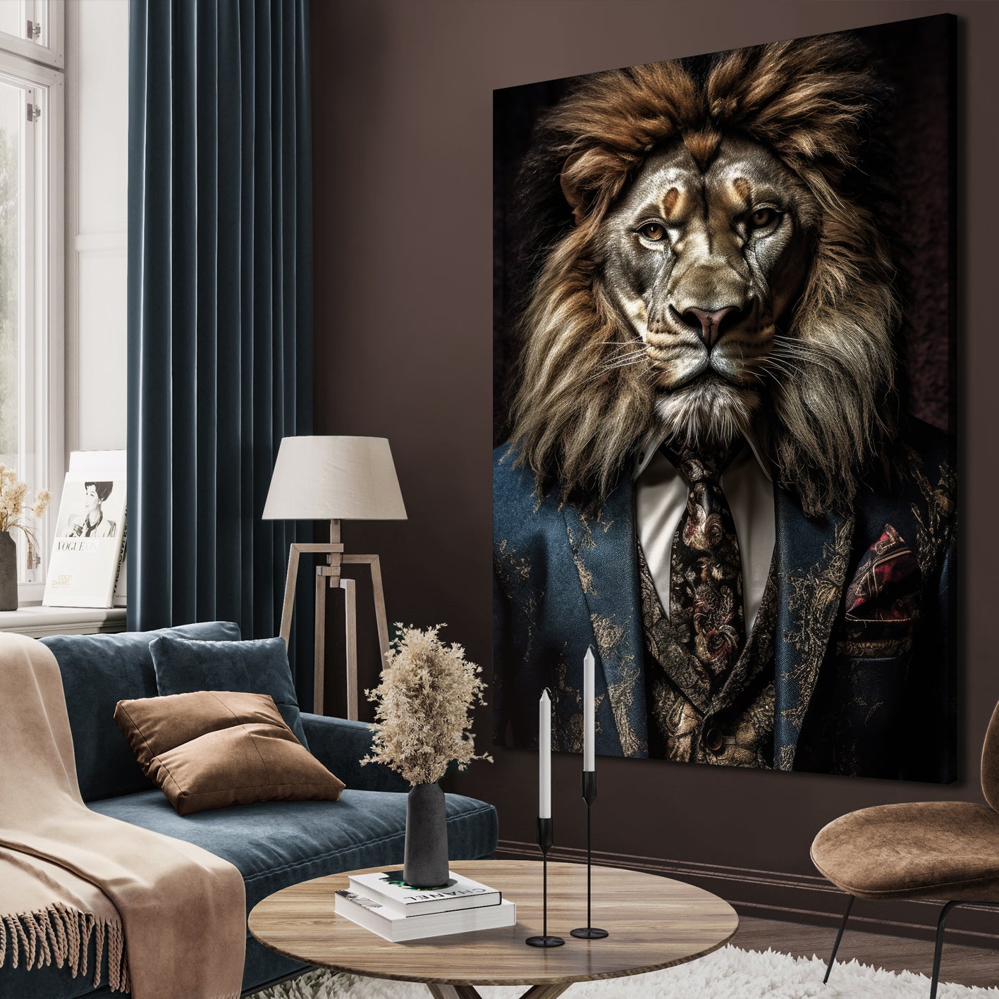 Canvastavla - Lion Man