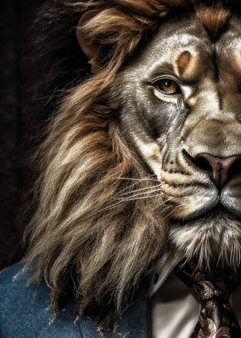 Canvastavla - Lion Man