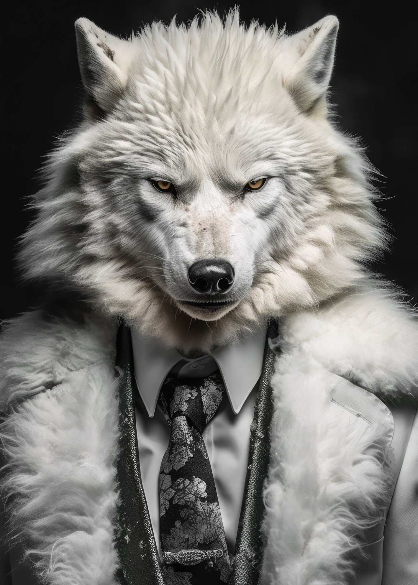 Canvastavla - Wolf man