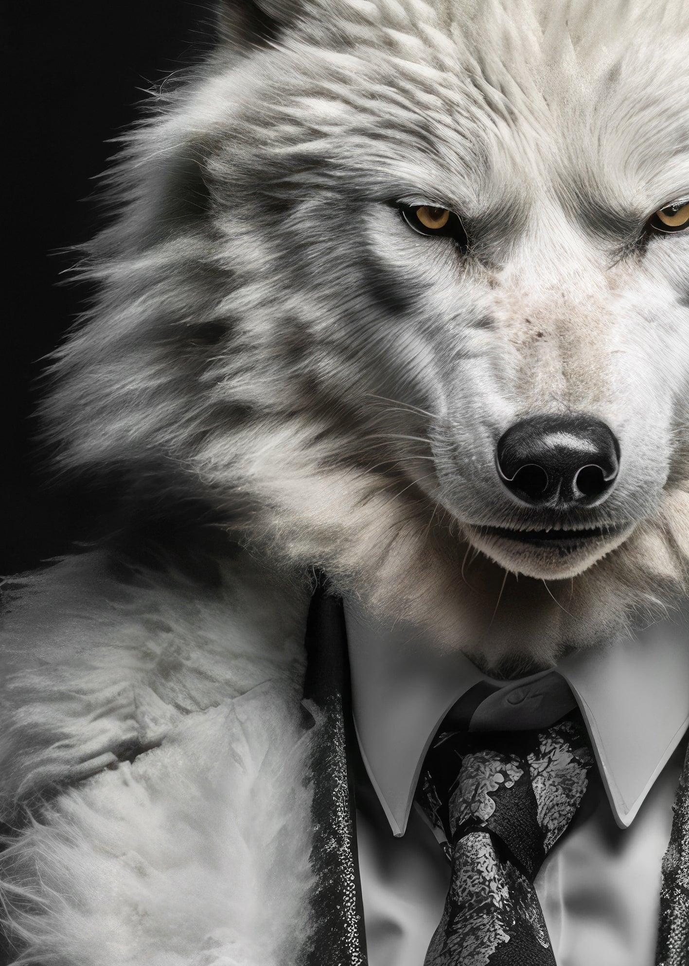 Canvastavla - Wolf man