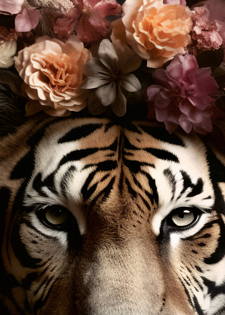 Canvastavla - Floral Stripes