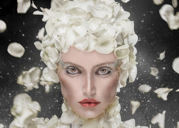 Canvastavla - White Rose