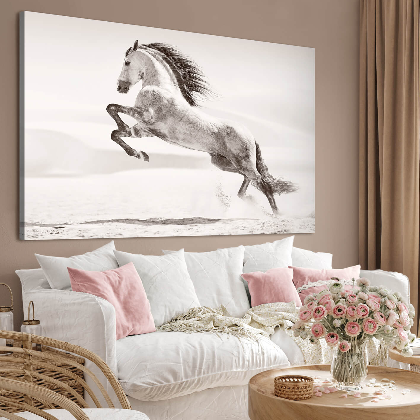 Canvastavla - Desert horse