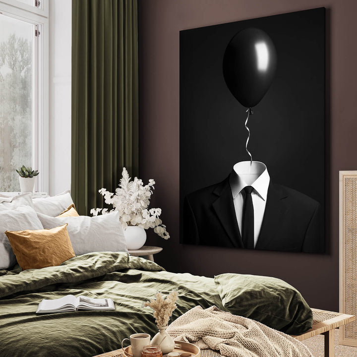 Canvastavla - Black Balloon Suit