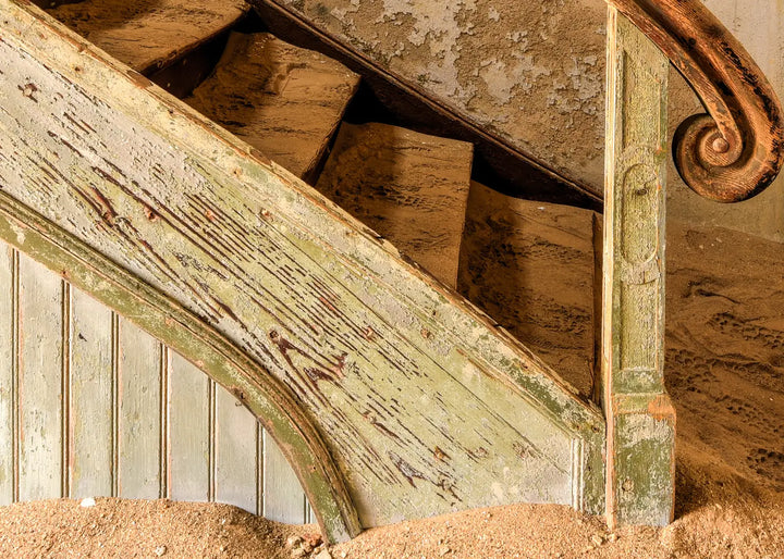 Canvastavla - Sand Covered Staircase