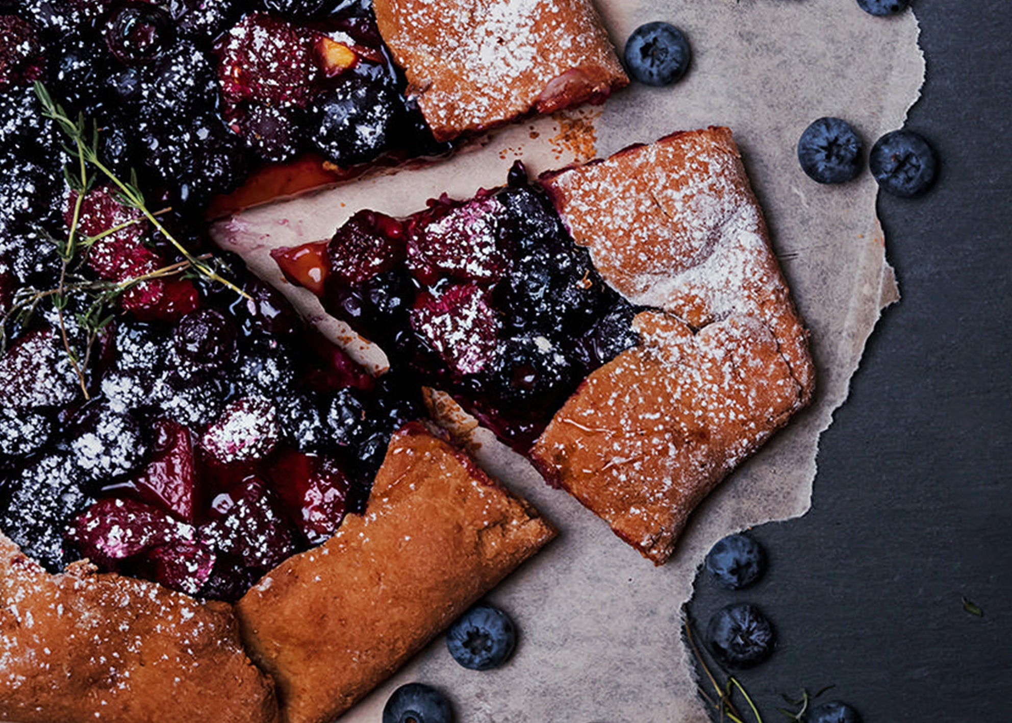 Canvastavla - Blueberry Pie