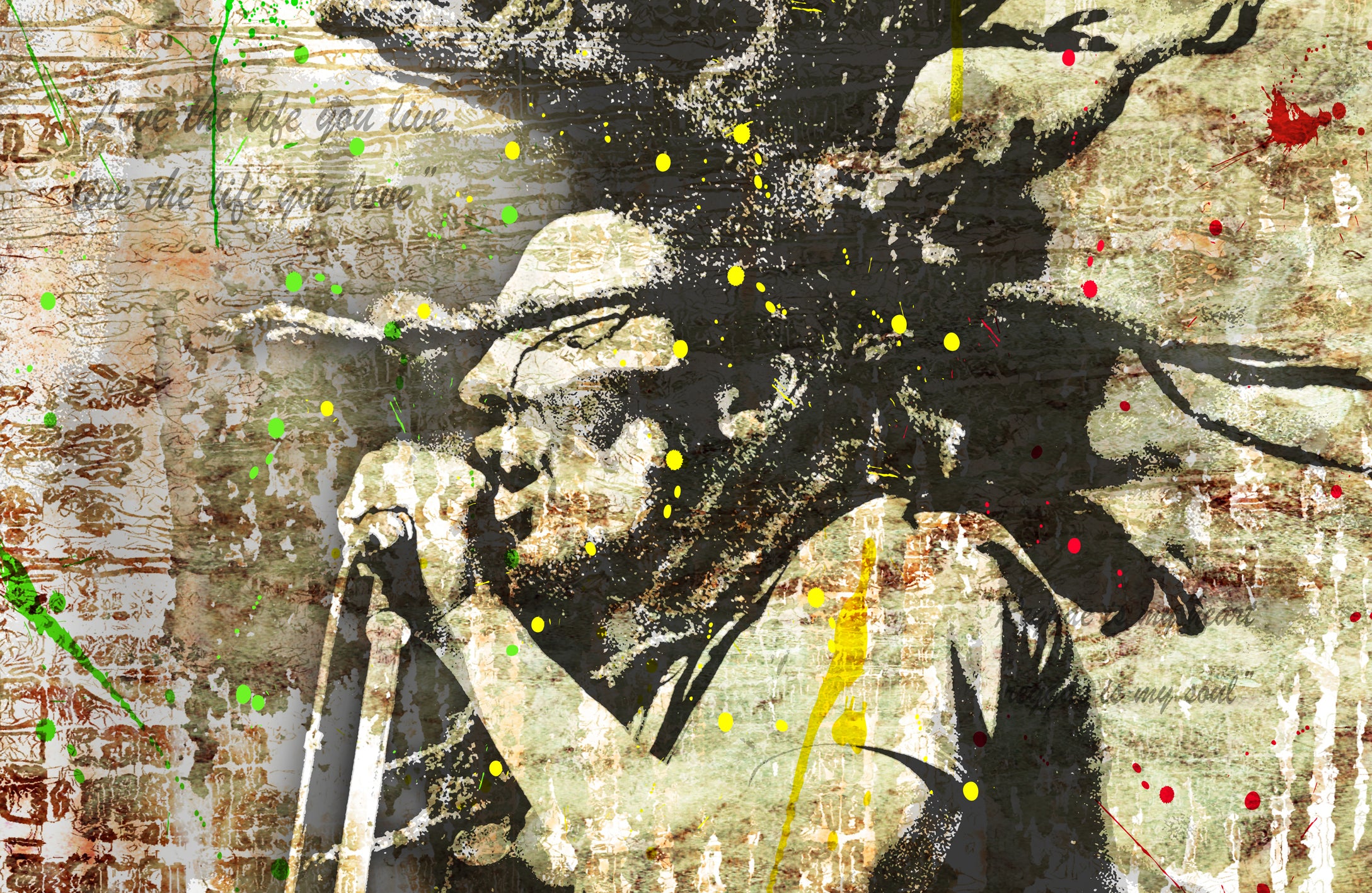 Ljuddämpande tavla - Bob Marley Tavla