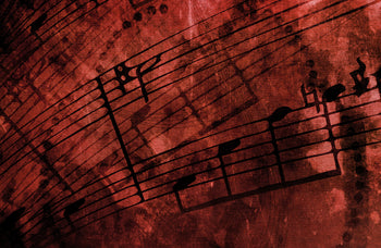Canvastavla - Feel the Music red