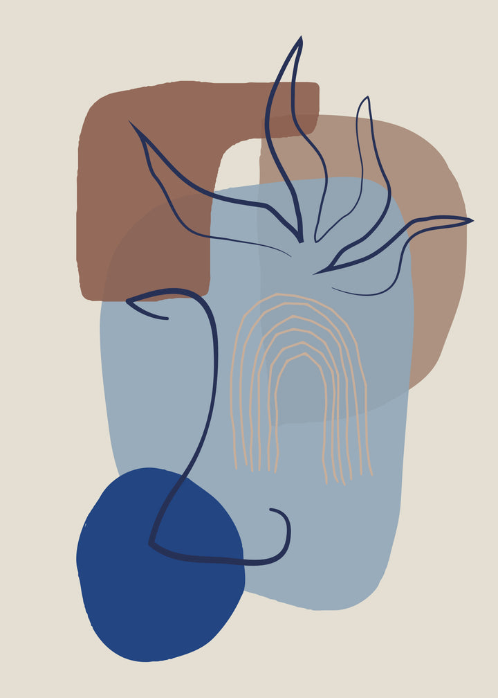 Canvastavla - Lines and Figures