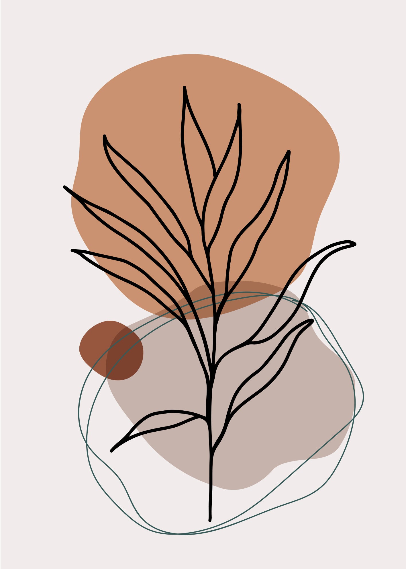 Canvastavla - Twig and Figures