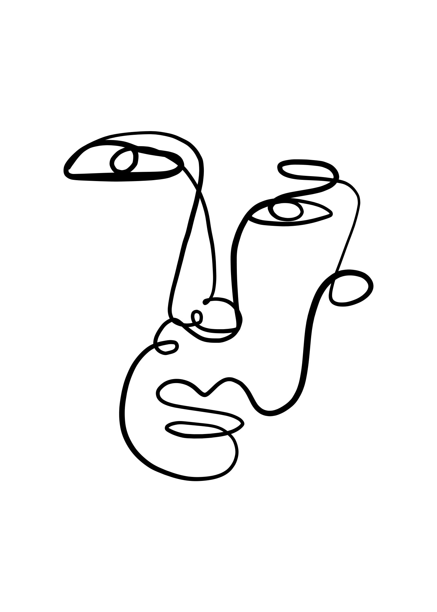 Canvastavla - Lui