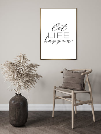 Poster - Let life happen
