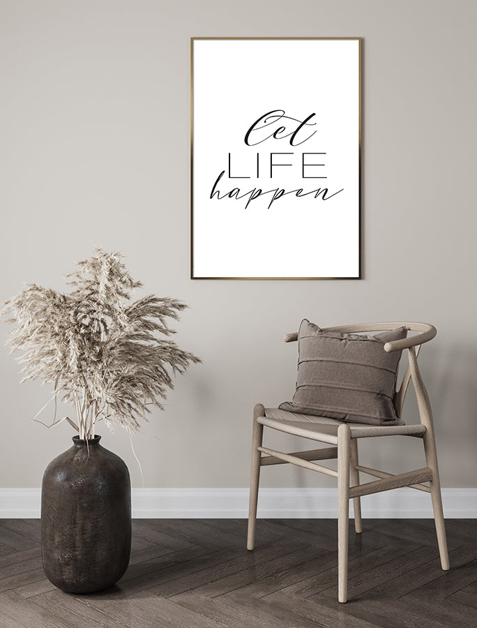 Poster - Let life happen