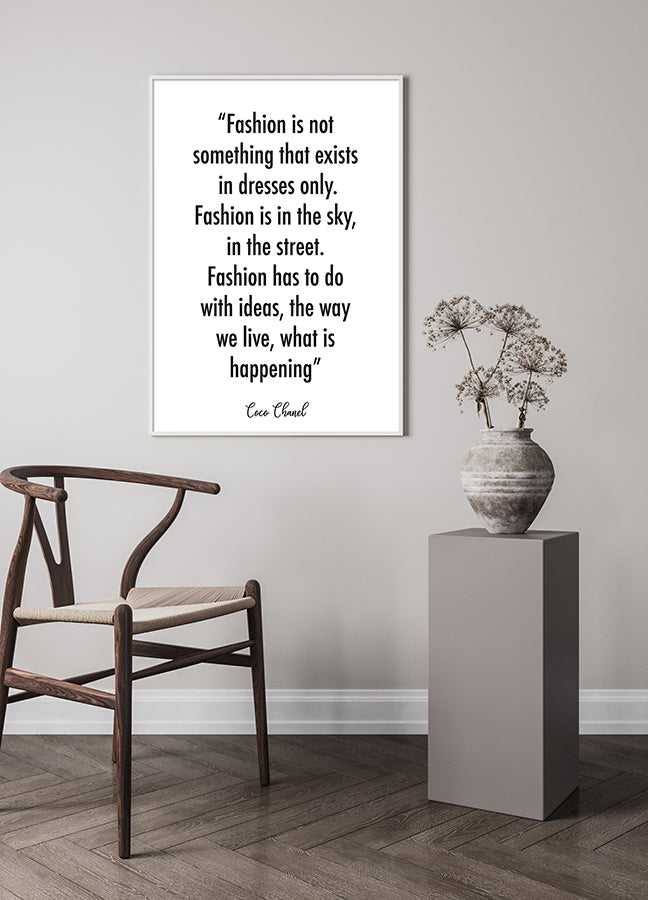 Poster - by Coco Chanel