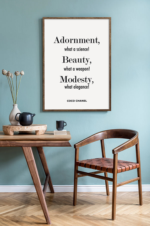 Poster - Adornment, Beauty, Modesty
