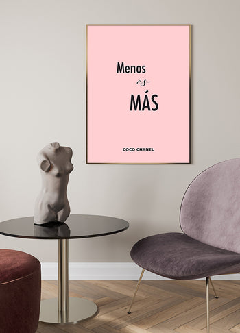 Poster - Menos es más