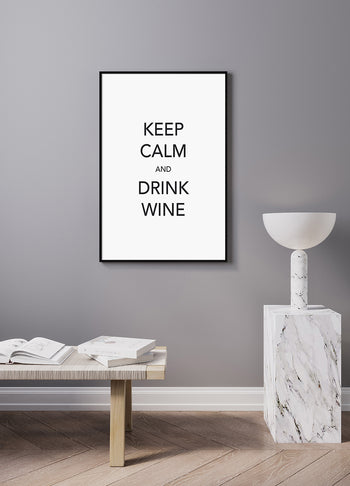 Poster - Keep calm and drink wine