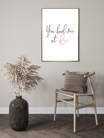 Poster - You had me at Rose