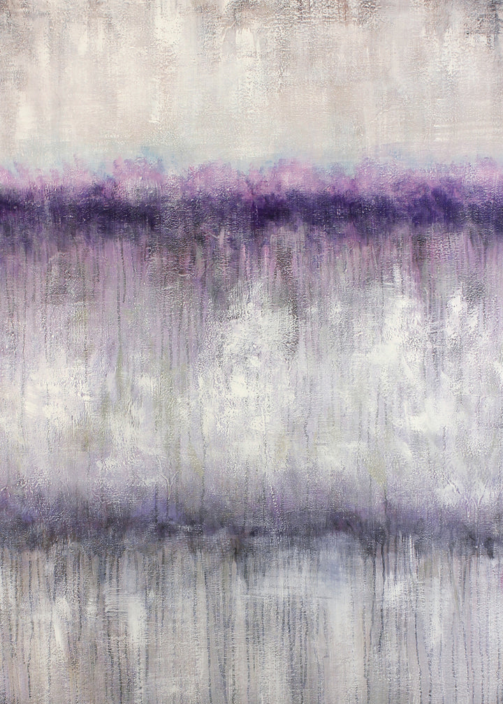 Abstrakt Oljemålning - Purple sky