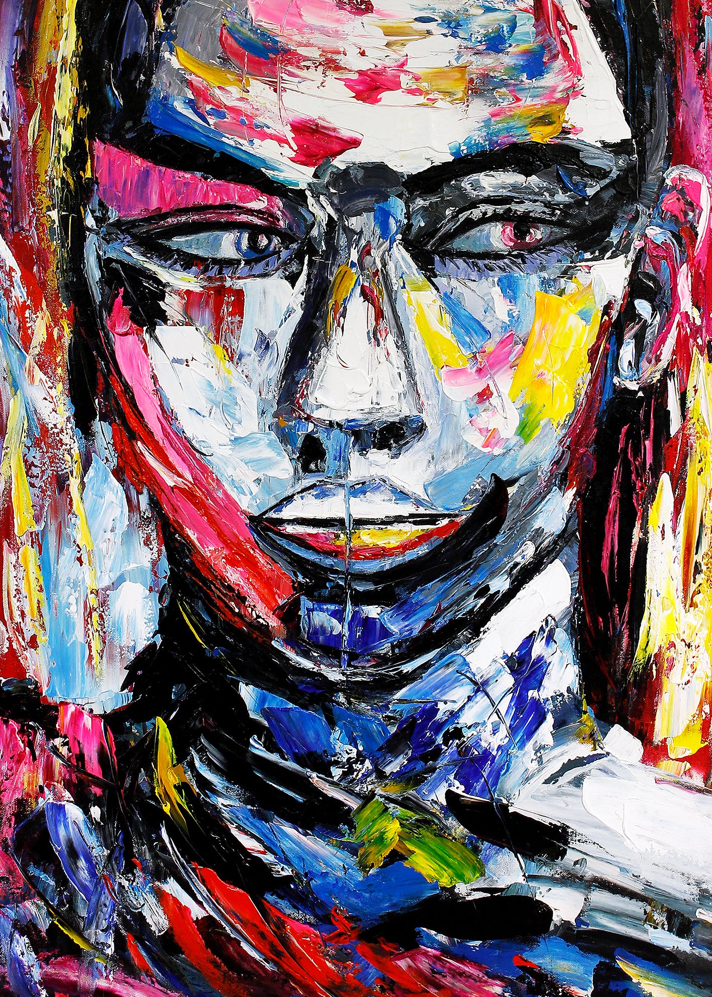 Abstrakt Oljemålning - Pandora