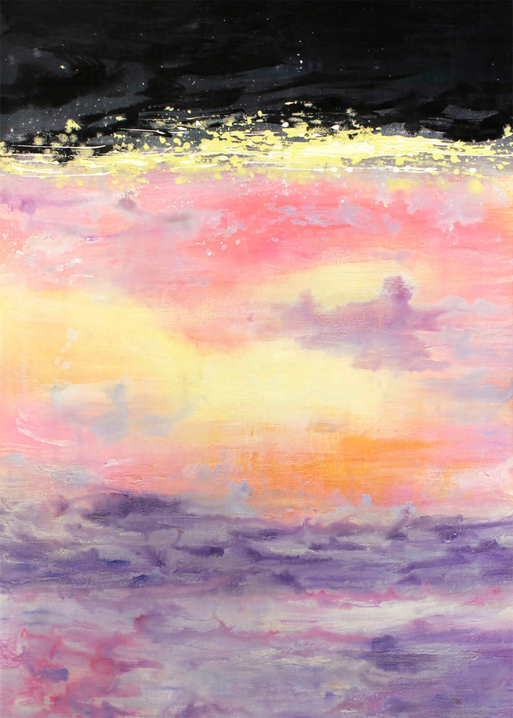 Abstrakt Oljemålning - Warm Dreams