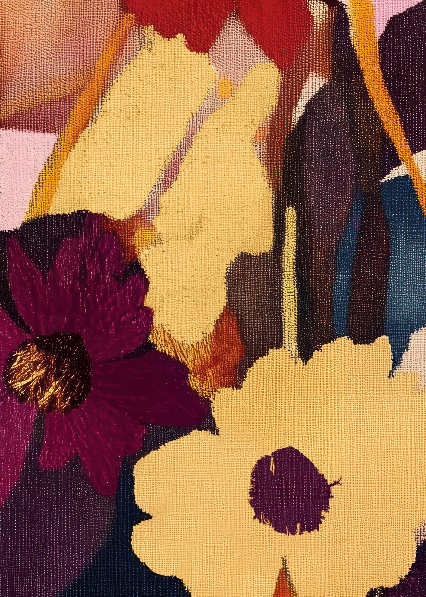 Canvastavla - Fleurs