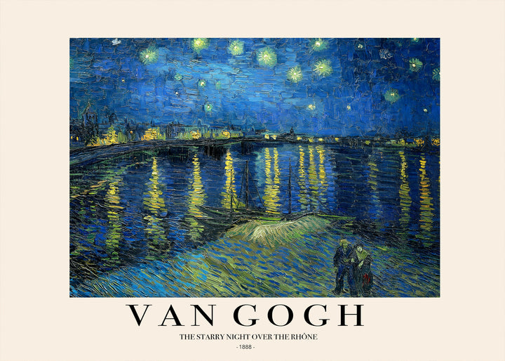 Canvastavla - Starry Night Over the Rhône