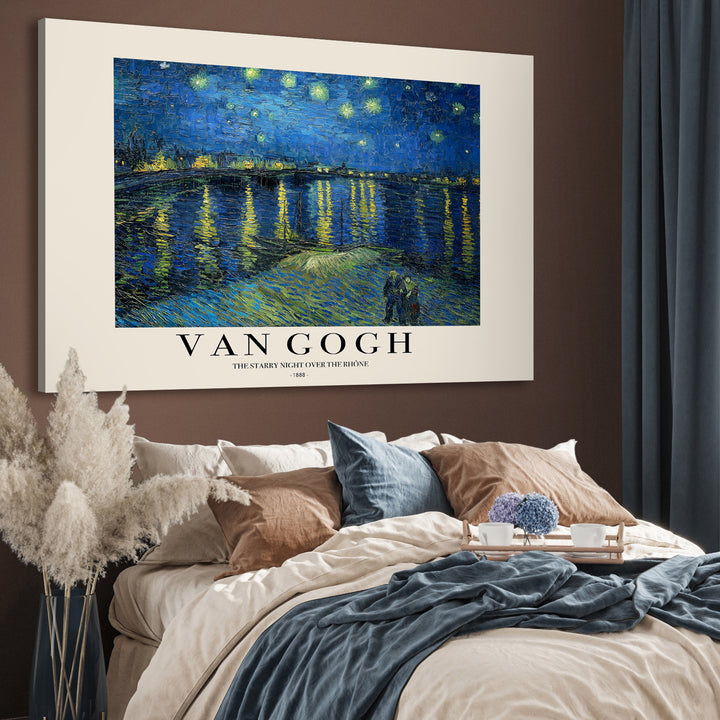 Canvastavla - Starry Night Over the Rhône