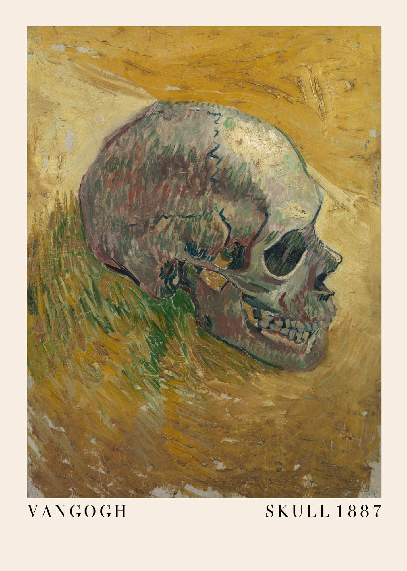 Canvastavla - Skull (Side) 1887