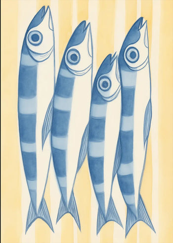 Poster - Striped Sardines