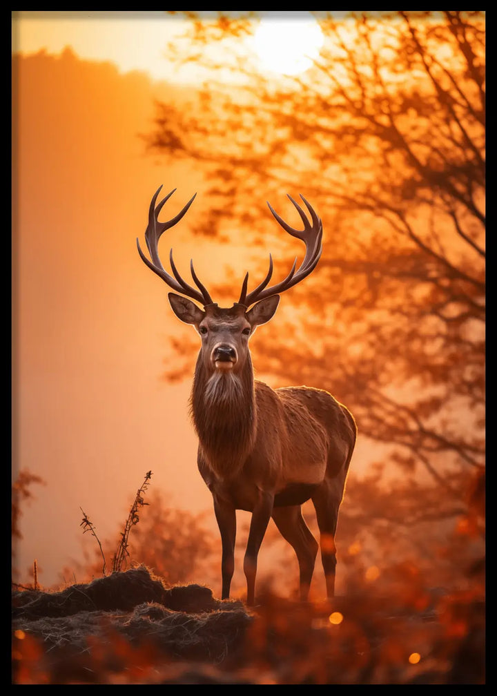 Poster - Stag of Firelight