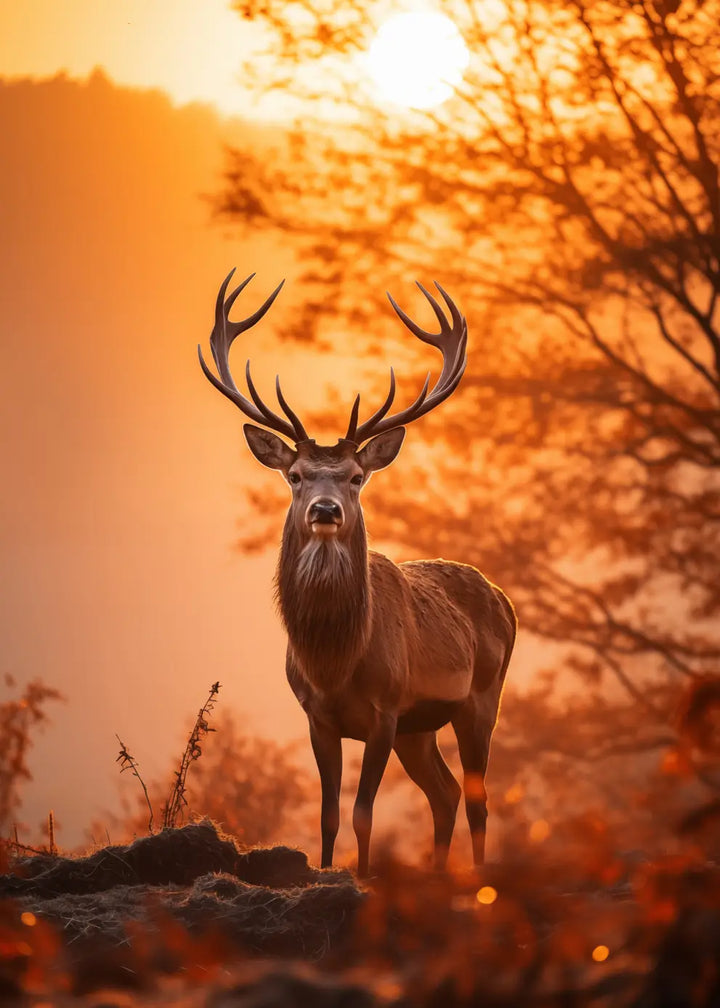 Poster - Stag of Firelight