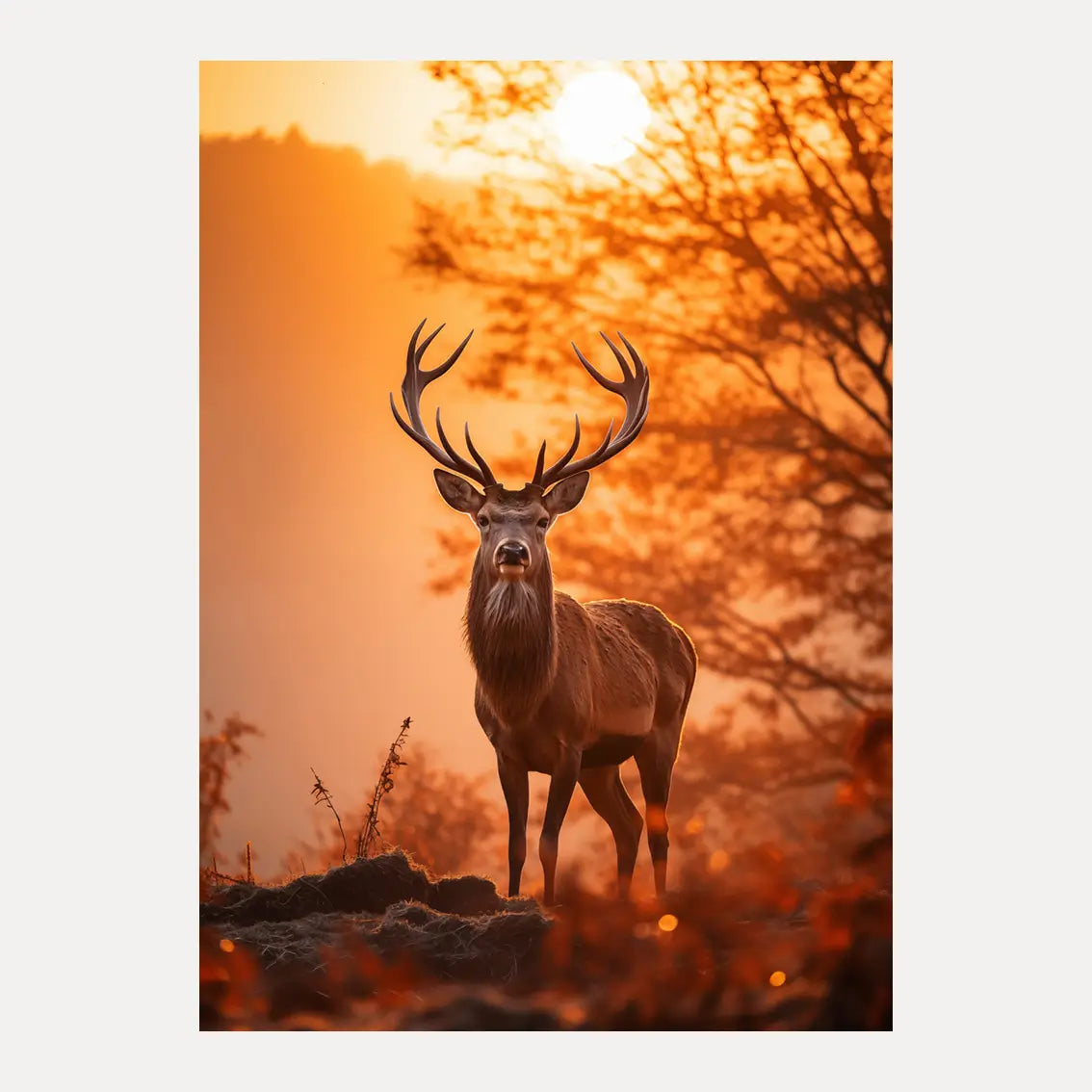 Poster - Stag of Firelight
