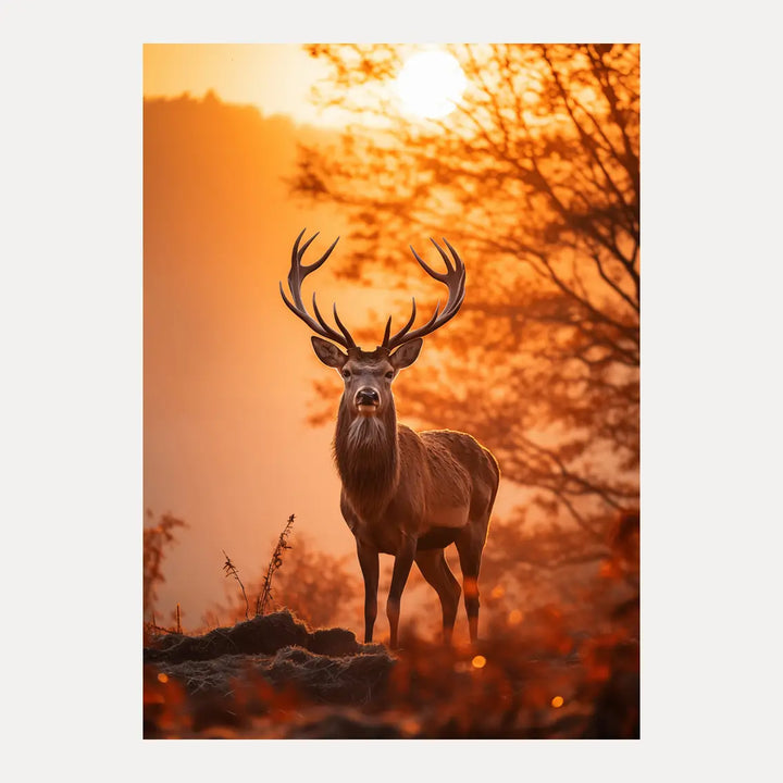 Poster - Stag of Firelight
