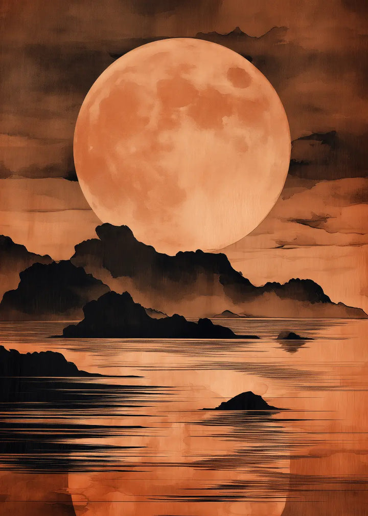 Canvastavla - Moonlit Horizon