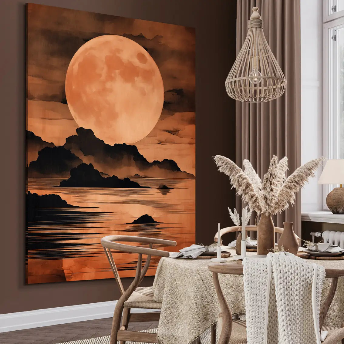 Canvastavla - Moonlit Horizon