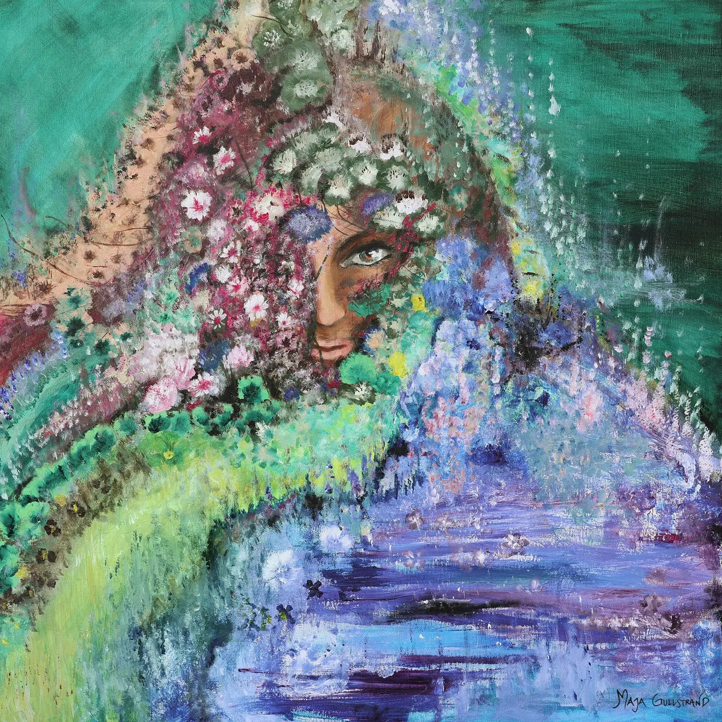 Canvastavla - Malin of the Wildflower