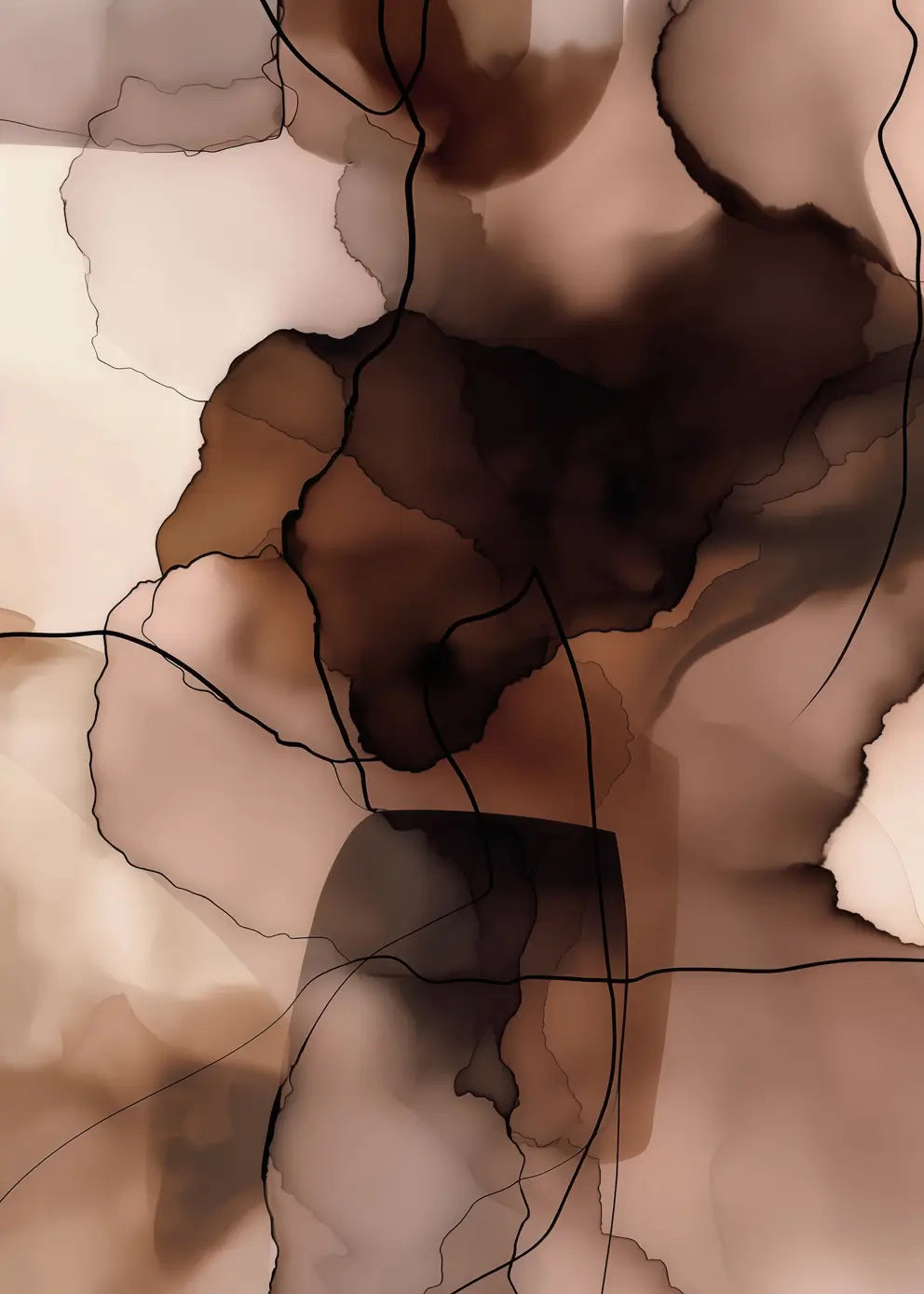 Poster - Brown Layers